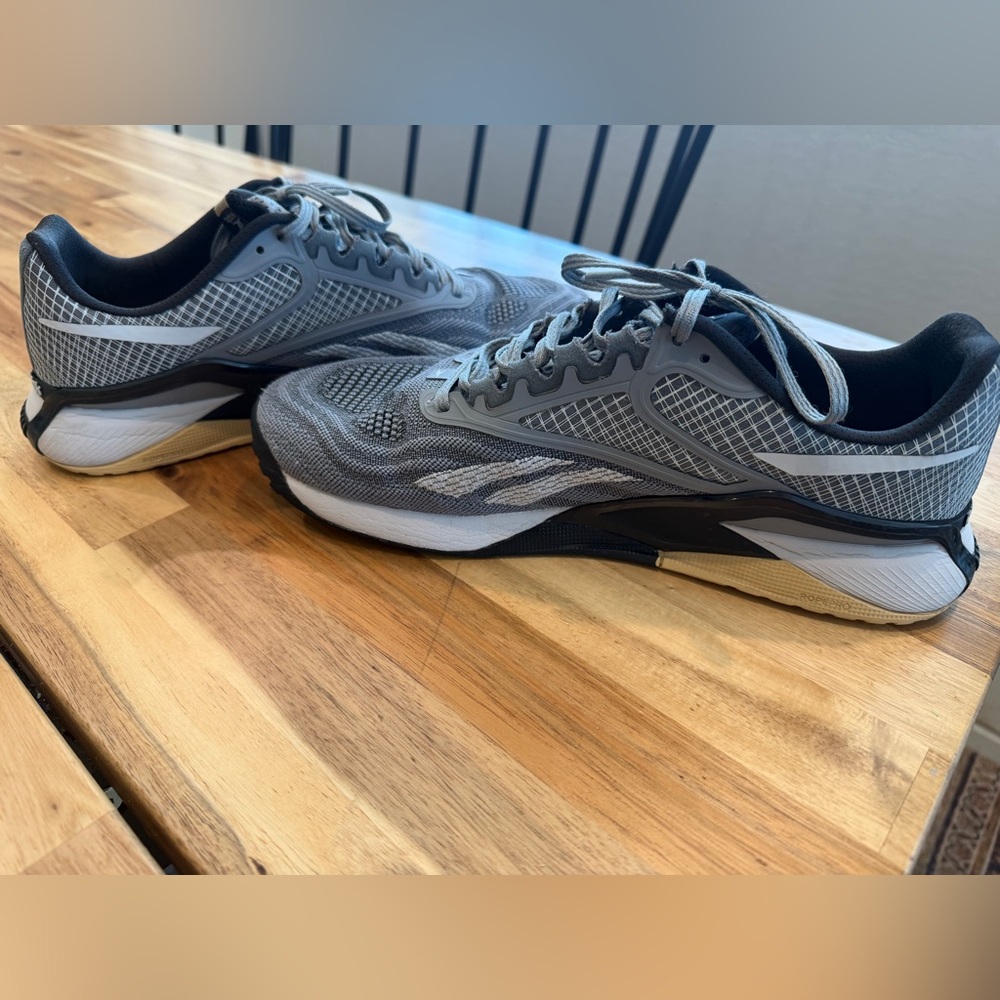 Reebok Gray Men's Athletic Running Shoes with White Accents Reebok Nano X2 - Picture 4 of 6